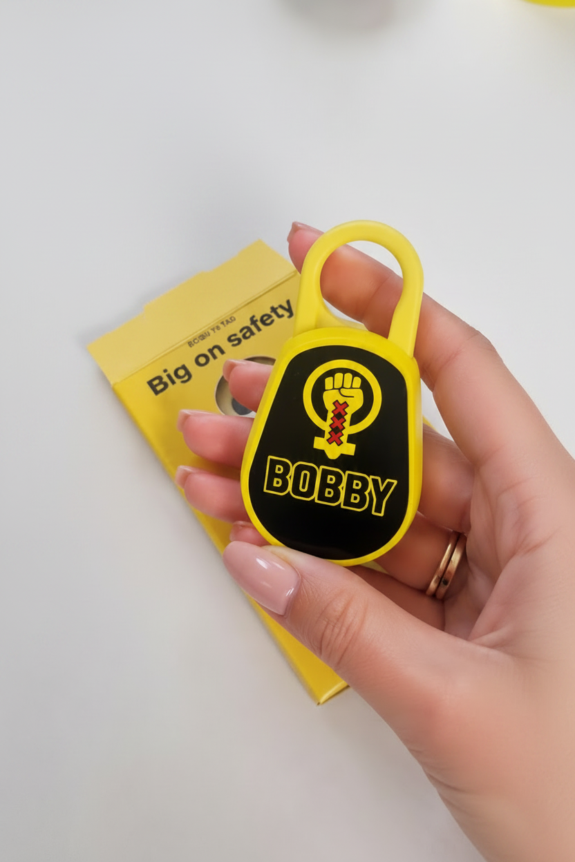 Bobby basis persoonsalarm met verpakking. 